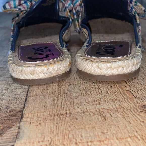 Circus Sam Edelman Lulu Striped Bow Espadrille mules - Picture 14 of 14